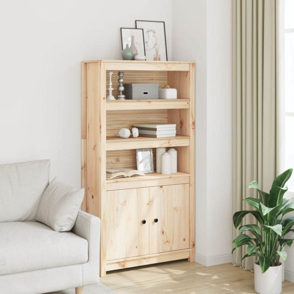 vidaXL Highboard 80x35x154 cm Solid Wood Pine