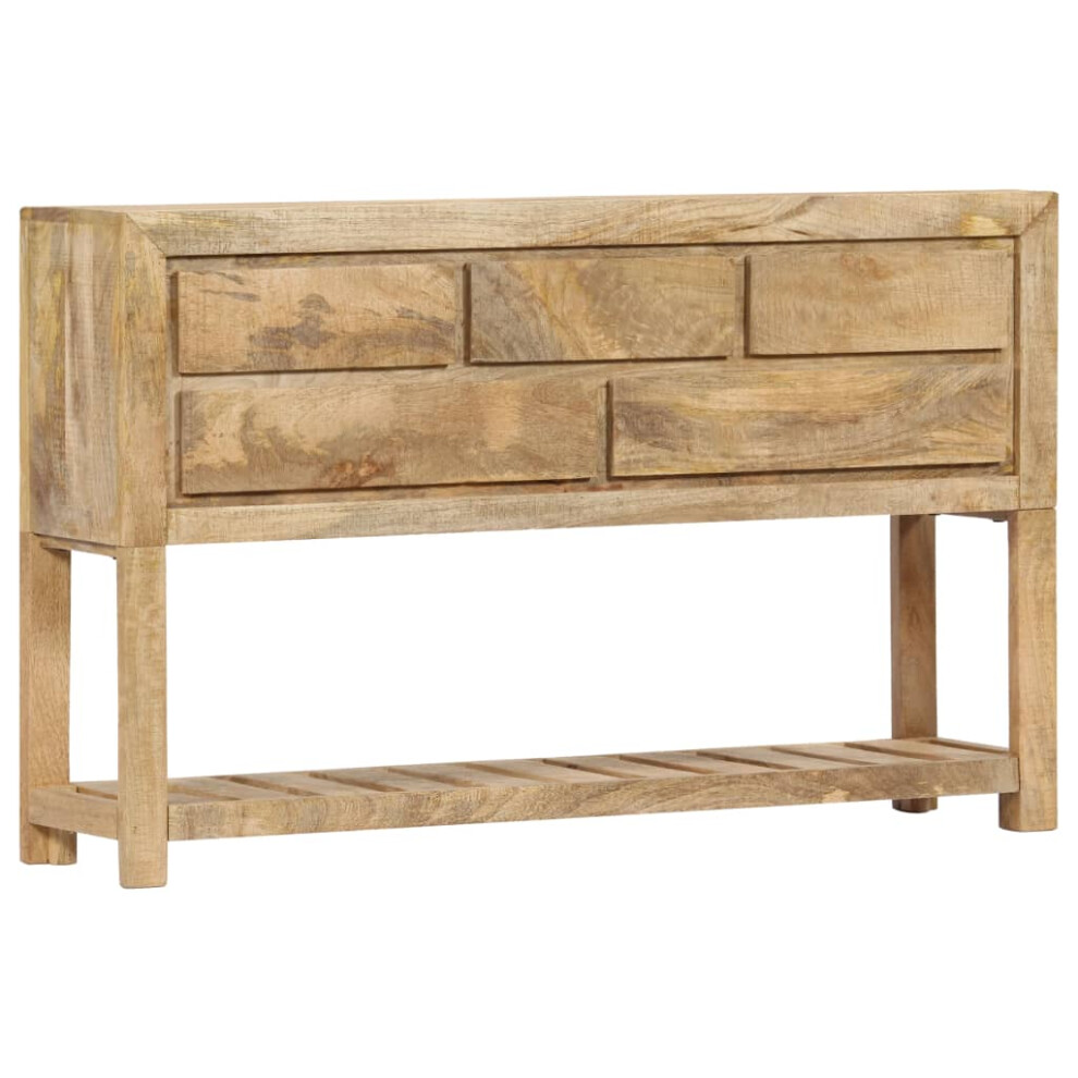 Vidaxl Solid Mango Wood Sideboard Home Drawer Cupboard Cabinet Organiser Unit