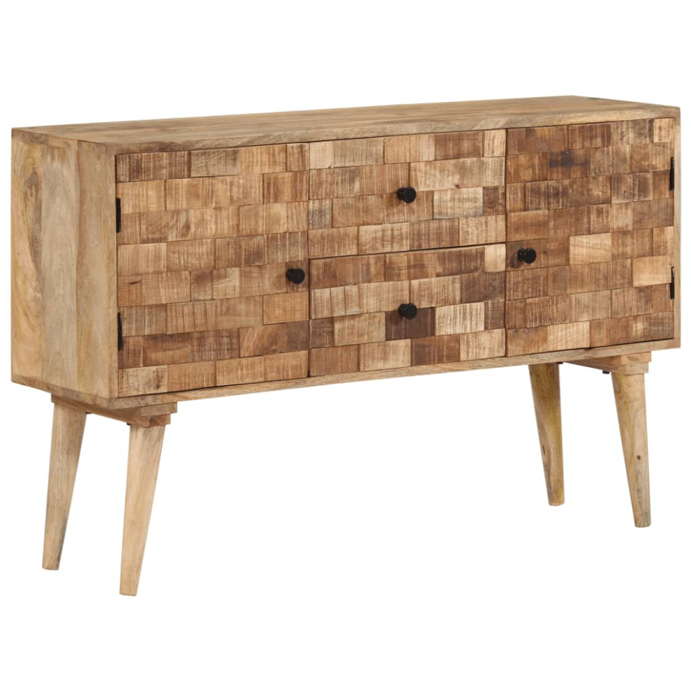 vidaXL Sideboard 110x30x70 Cm Solid Wood Mango