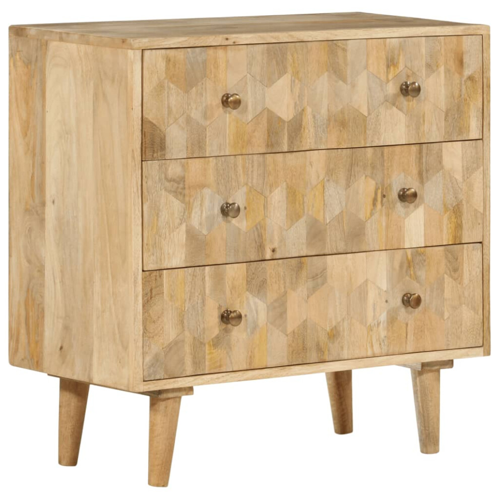 vidaXL Drawer Cabinet Home Storage Drawer Chest File Cabinet Solid Wood Mango