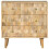 VidaXL vidaXL Drawer Cabinet Home Storage Drawer Chest File Cabinet Solid Wood Mango 3