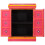 VidaXL vidaXL Sideboard Solid Mango Wood Pink Hand Painted 4