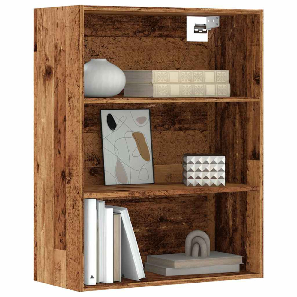 Vidaxl Hanging Wall Cabinet Old Wood 69.5X32.5x90 Cm Cabinet Side Cabinet