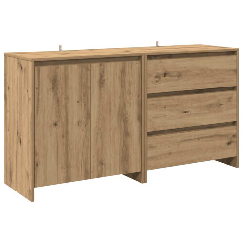 VidaXL vidaXL 2-tlg. Sideboard Artisan-Eiche Holzwerkstoff 1
