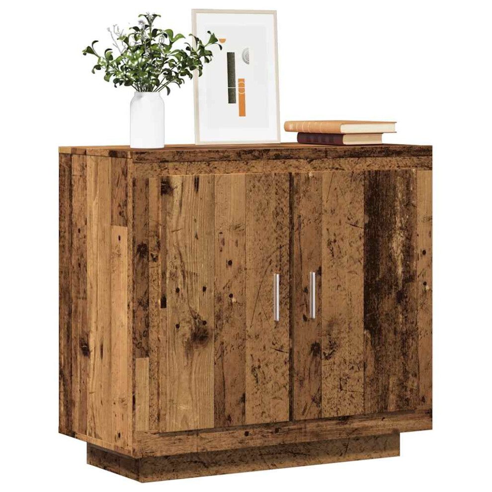 Vidaxl Sideboard Old Wood 80X40x75 Cm Engineered Wood Storage Cabinet