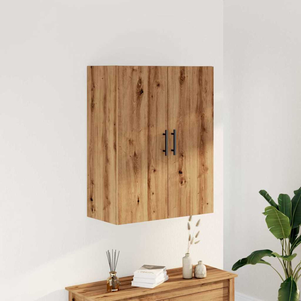 Vidaxl Wall Mounted Cabinet Artisan Oak 69.5X34x90 Cm Cabinet Hanging Cabinet