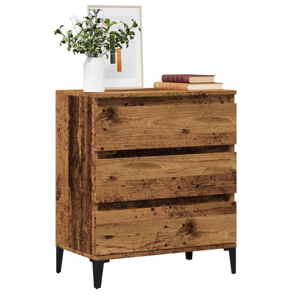 Vidaxl Sideboard Old Wood 60X35x70 Cm Engineered Wood Cabinet Cupboard