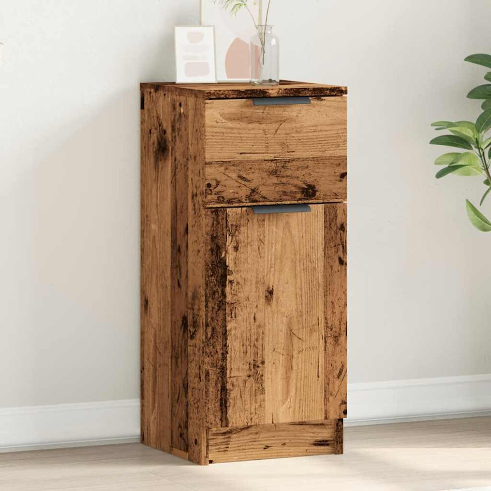 Vidaxl Sideboard Old Wood 30X30x70 Cm Engineered Wood Cabinet Cupboard