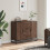 VidaXL vidaXL Sideboard Storage Cupboard Cabinet Highboard Brown Oak Engineered Wood 3