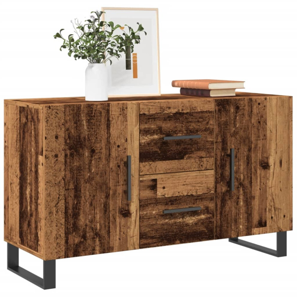 Vidaxl Sideboard Cupboard Side Cabinet Highboard Old Wood Engineered Wood