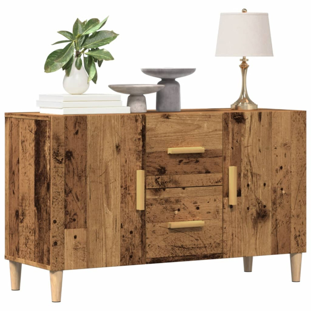 Vidaxl Sideboard Cupboard Storage Cabinet Highboard Old Wood Engineered Wood