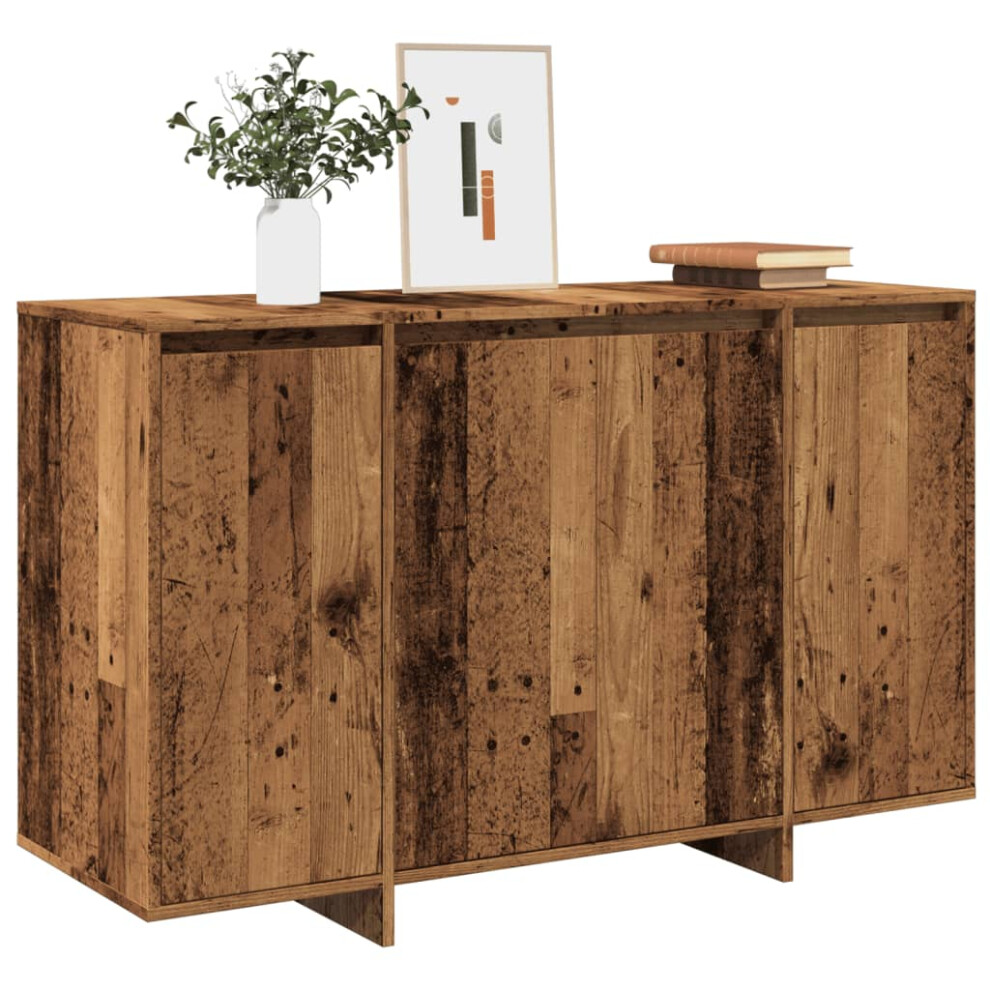 Vidaxl Sideboard Cupboard Storage Cabinet Highboard Old Wood Engineered Wood