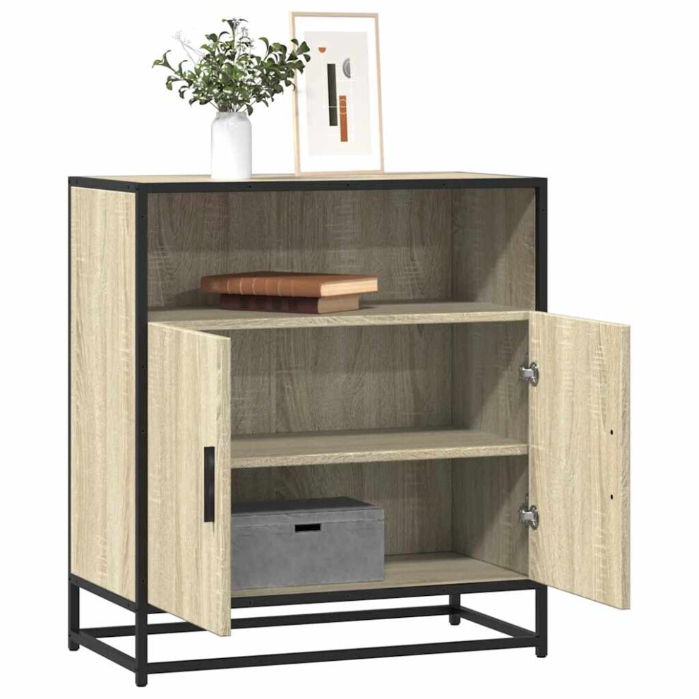Vidaxl Sideboard Sonoma Oak 68X35x76 Cm Engineered Wood Storage Cabinet