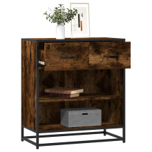 vidaXL Sideboard Smoked Oak 68x35x76 cm Engineered Wood storage cabinet
