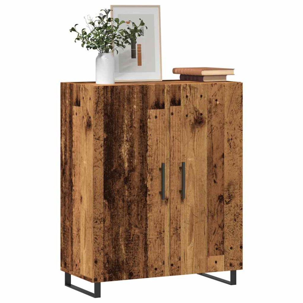 vidaXL Sideboard Old Wood 69.5x34x90 Cm Engineered Wood