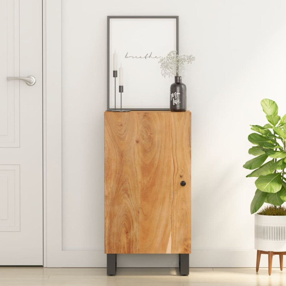 Vidaxl Sideboard Side Cabinet With Door Cupboard Highboard Solid Wood Acacia