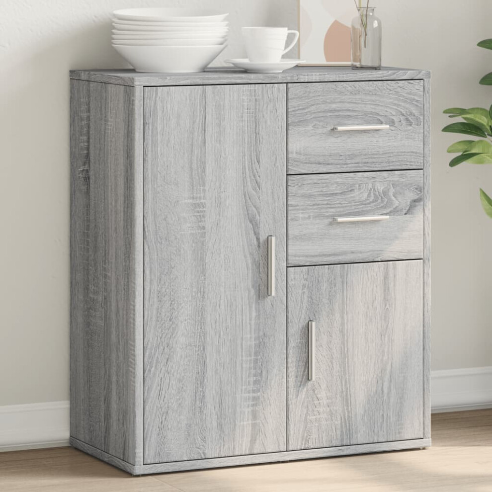 Vidaxl Sideboard Grey Sonoma 60X31x70 Cm Engineered Wood