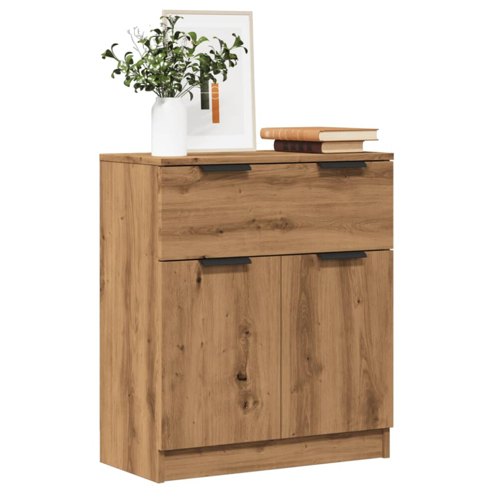 VIDAXL Sideboard - Engineered Wood - Artisan Oak - 60x30x70 cm - Brown - Image 3