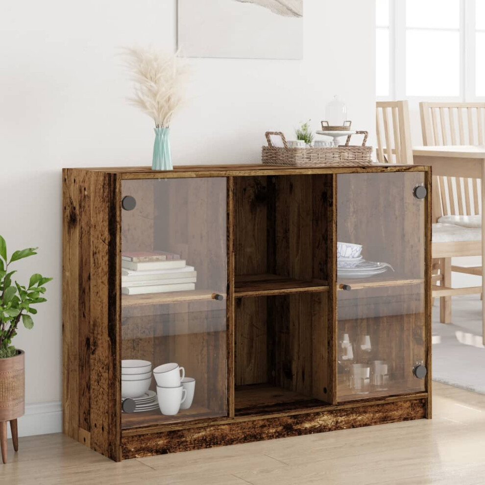Vidaxl Sideboard Old Wood 102X37x75.5 Cm Engineered Wood