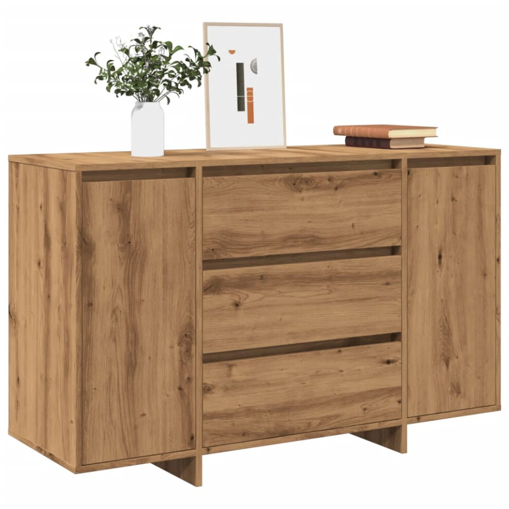 vidaXL Sideboard Artisan Oak 120x41x75 Cm Engineered Wood