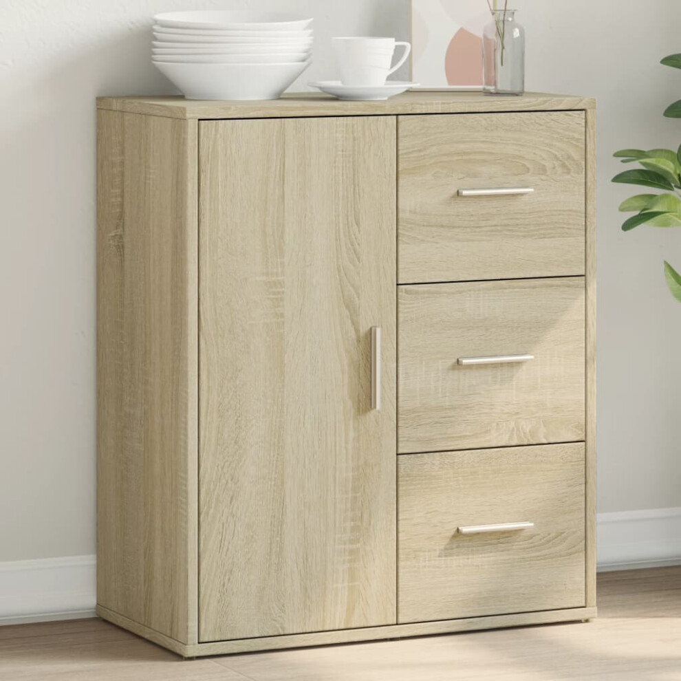 Vidaxl Sideboard Sonoma Oak 60X31x70 Cm Engineered Wood