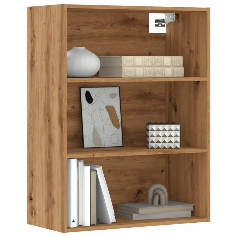 vidaXL Hanging Wall Cabinet Artisan Oak 69.5x32.5x90 cm