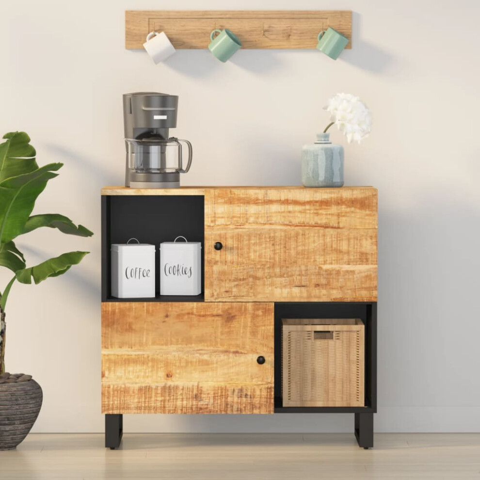 Vidaxl Sideboard Side Cabinet With 2 Doors Cupboard Highboard Solid Wood Mango