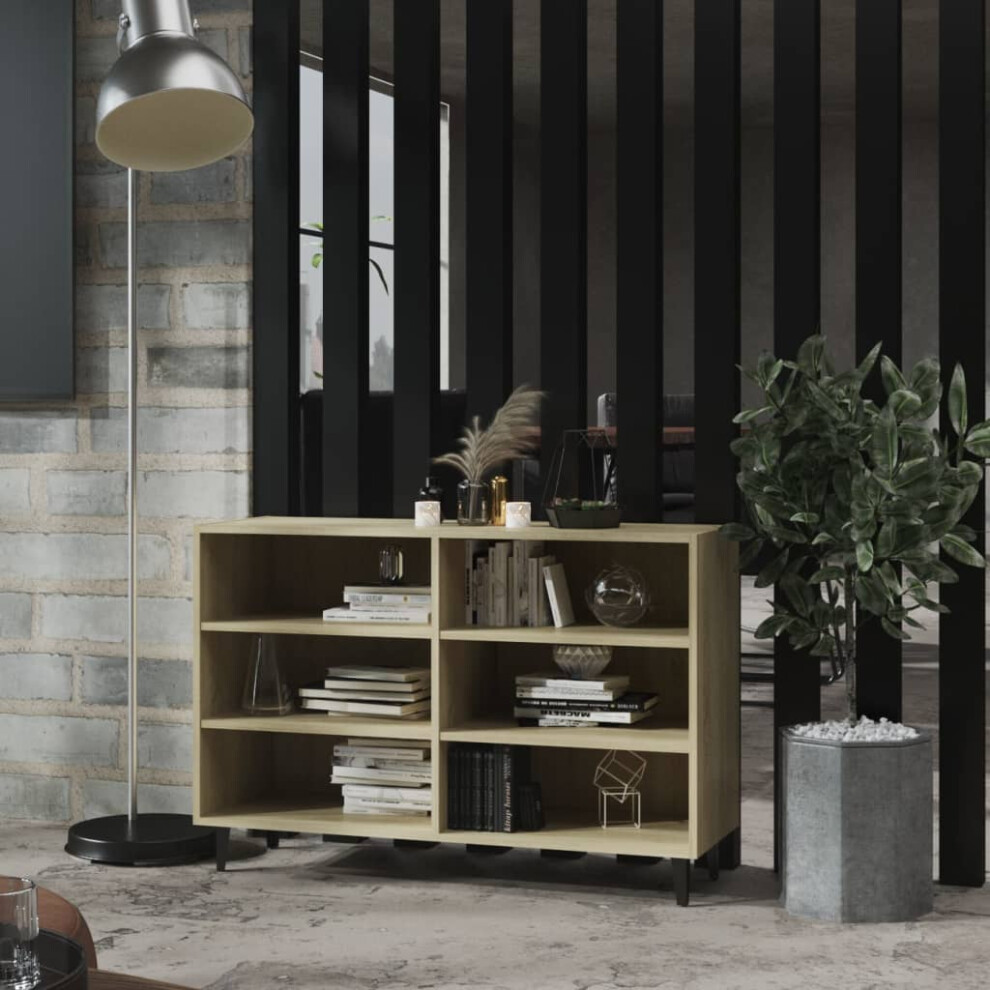 vidaXL Sideboard Sonoma Oak Engineered Wood Storage Cabinet Indoor Furniture