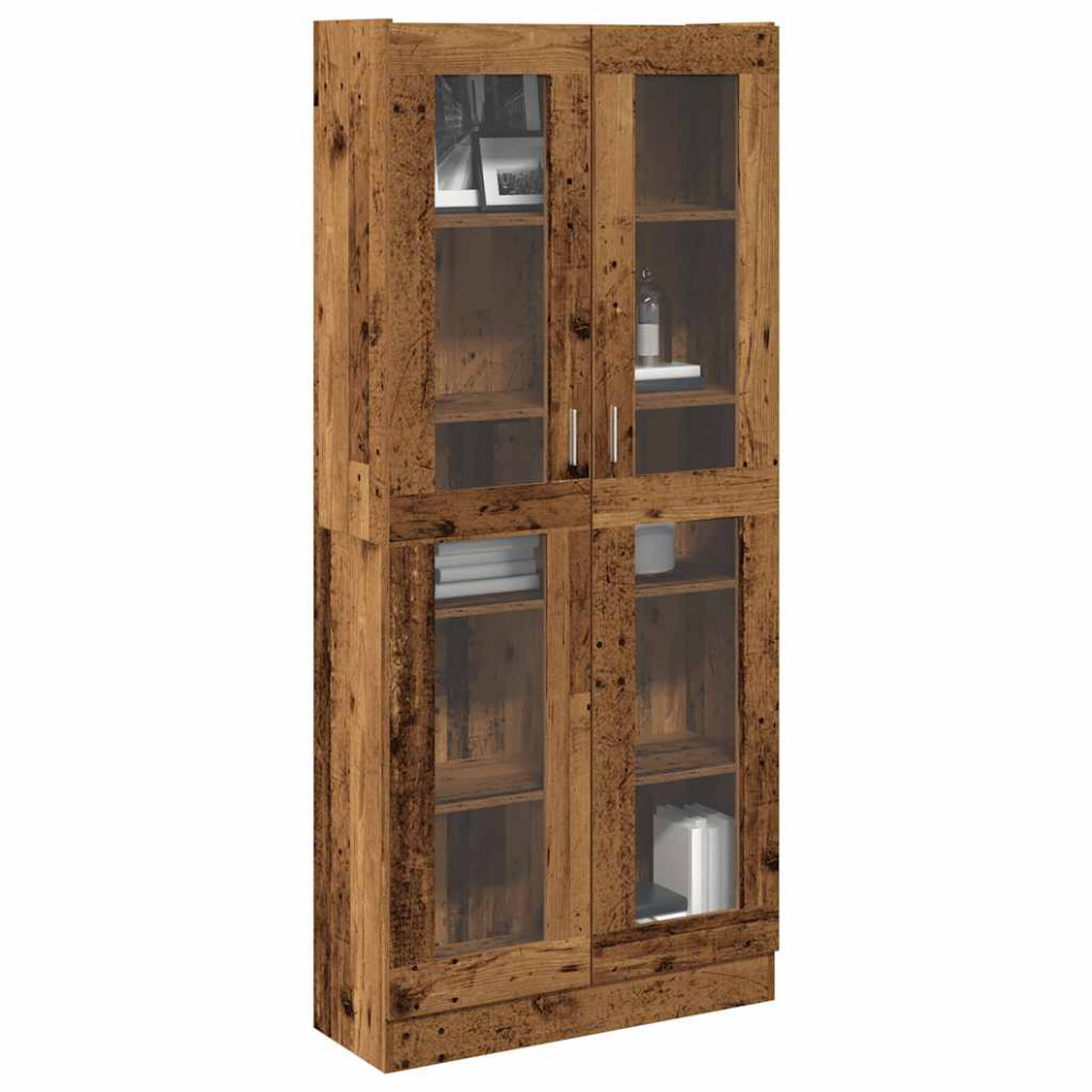 Vidaxl Highboard Old Wood 82.5X30.5x185 Cm Engineered Wood Sideboard