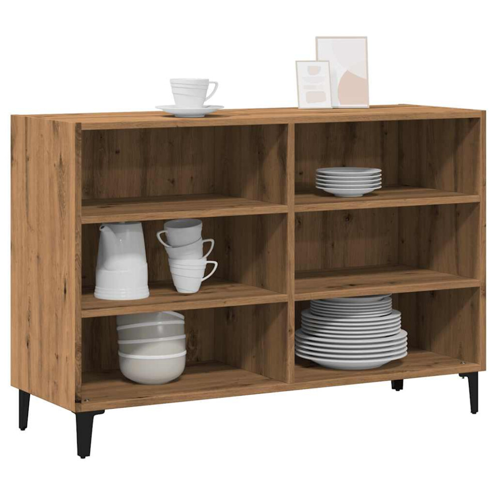 vidaXL Sideboard Artisan Oak 103.5x35x70 cm Engineered Wood cabinet cupboard