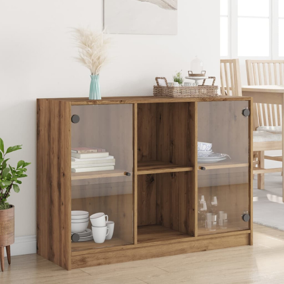Vidaxl Sideboard Artisian Oak 102X37x75.5 Cm Engineered Wood