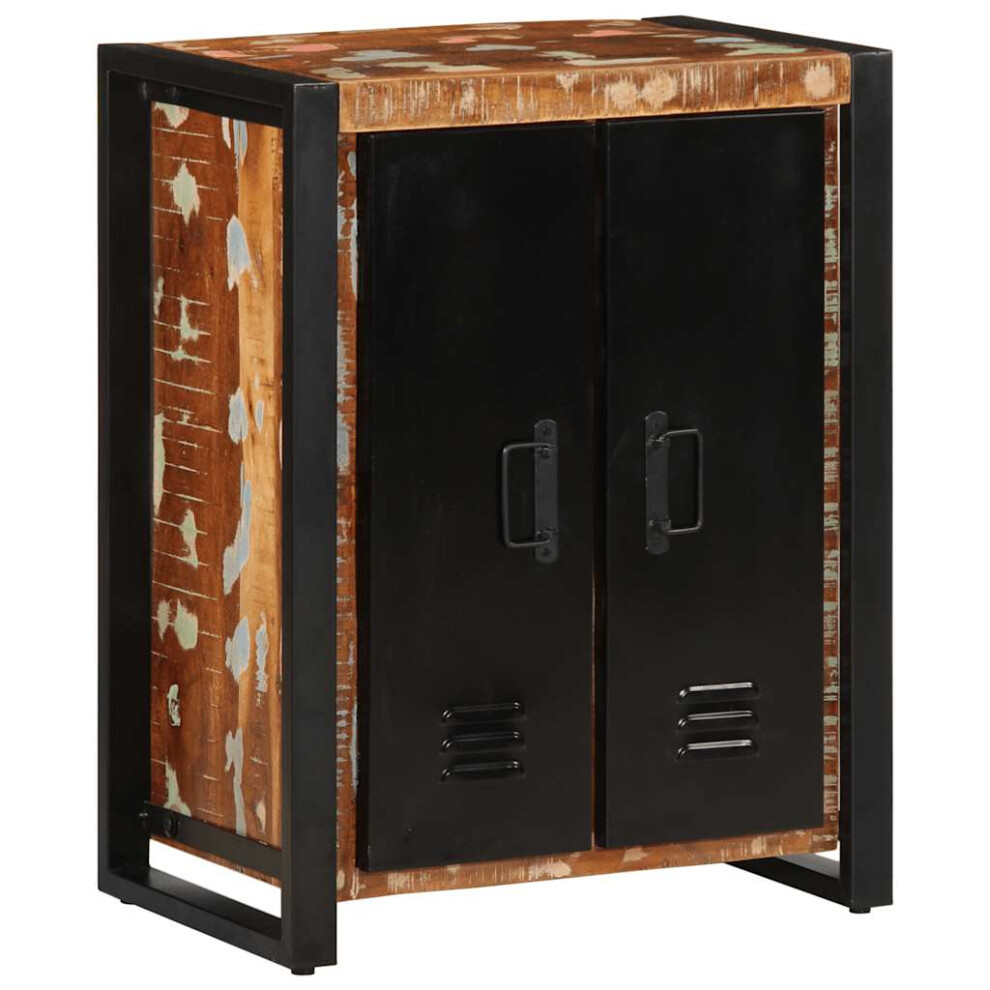 Vidaxl Sideboard Multicolour 55X35x70 Cm Solid Wood Reclaimed Cabinet Cupboard