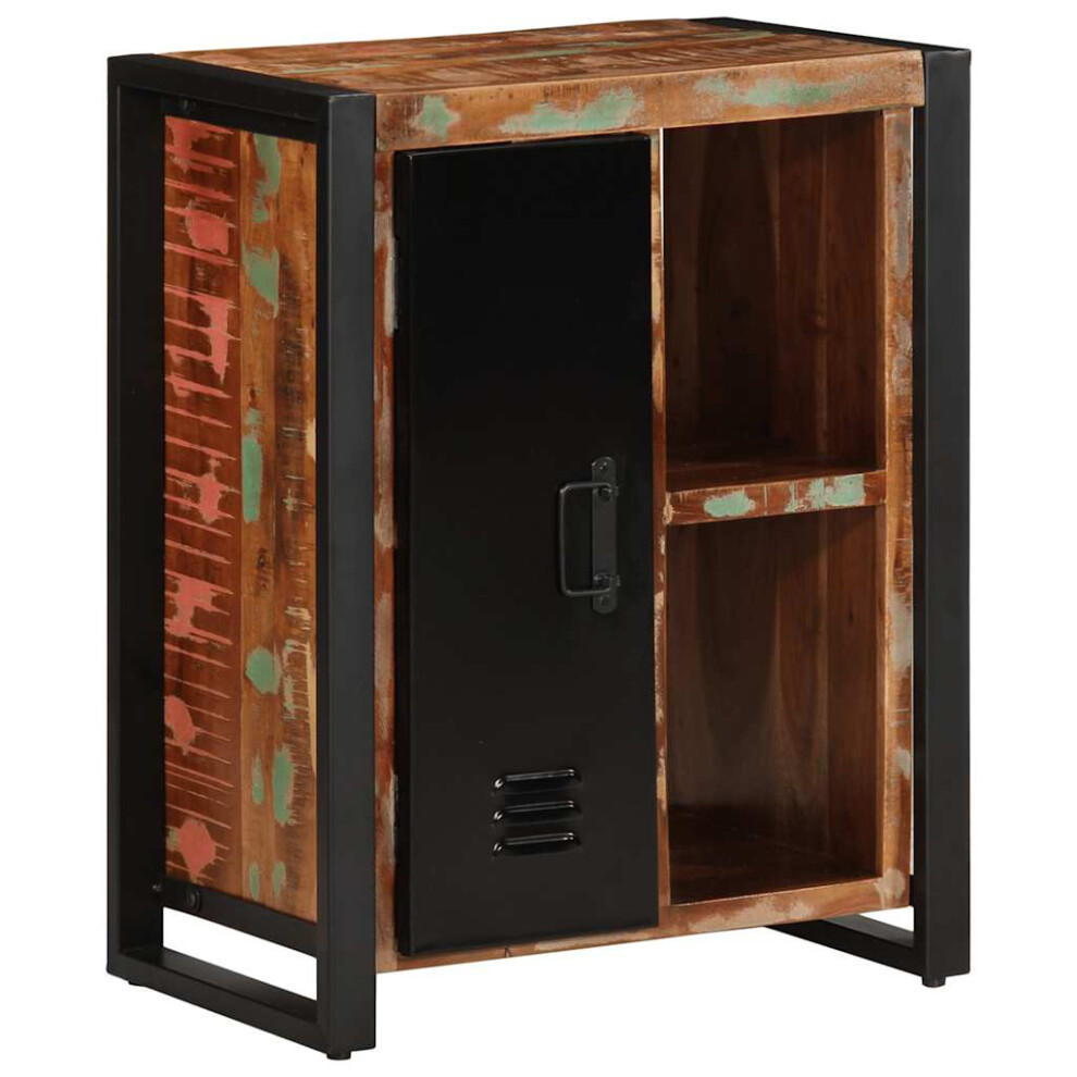 Vidaxl Sideboard Multicolour 55X35x70 Cm Solid Wood Reclaimed Cabinet Cupboard