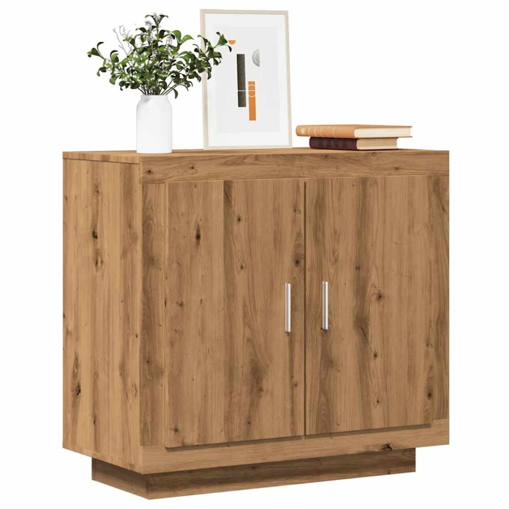 Vidaxl Sideboard Artisan Oak 80X40x75 Cm Engineered Wood Storage Cabinet