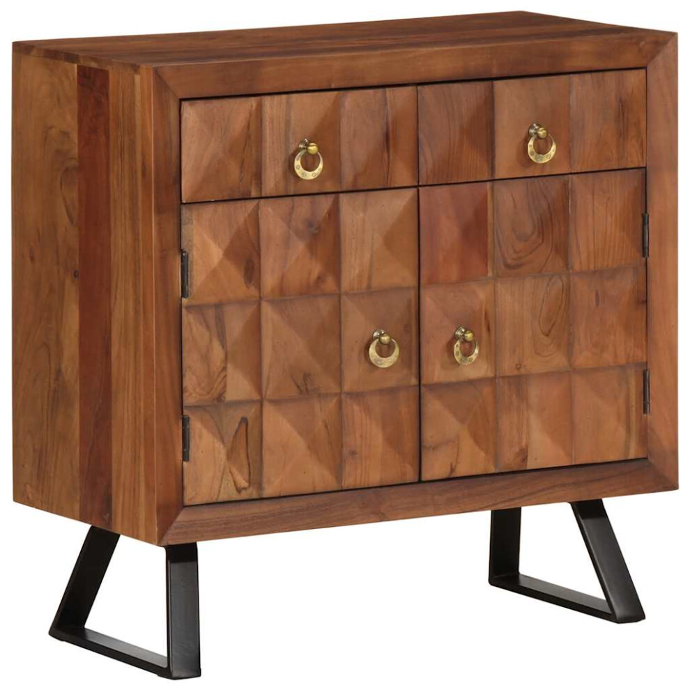 Vidaxl Drawer Cabinet Honey 70X35x70 Cm Solid Wood Acacia Drawer Chest Brown