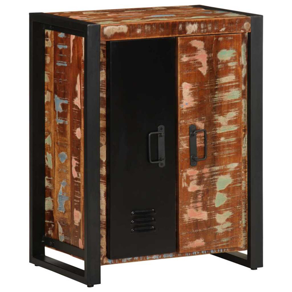 Vidaxl Sideboard Multicolour 55X35x70 Cm Solid Wood Reclaimed Cabinet Cupboard