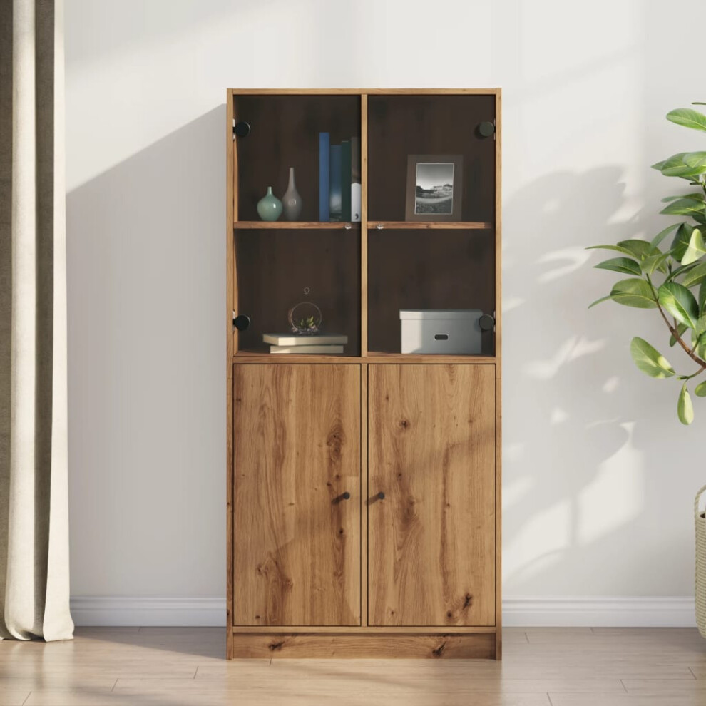 VIDAXL Artisan Oak Highboard 4 Door - Image 3
