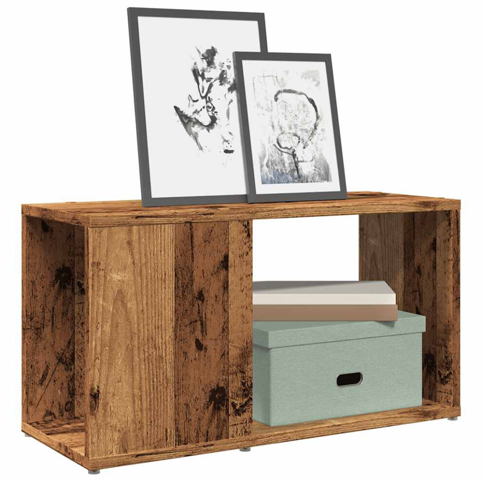 Vidaxl Tv Cabinet Old Wood 60X24x32cm Engineered Wood Tv Stand Tv Sideboard