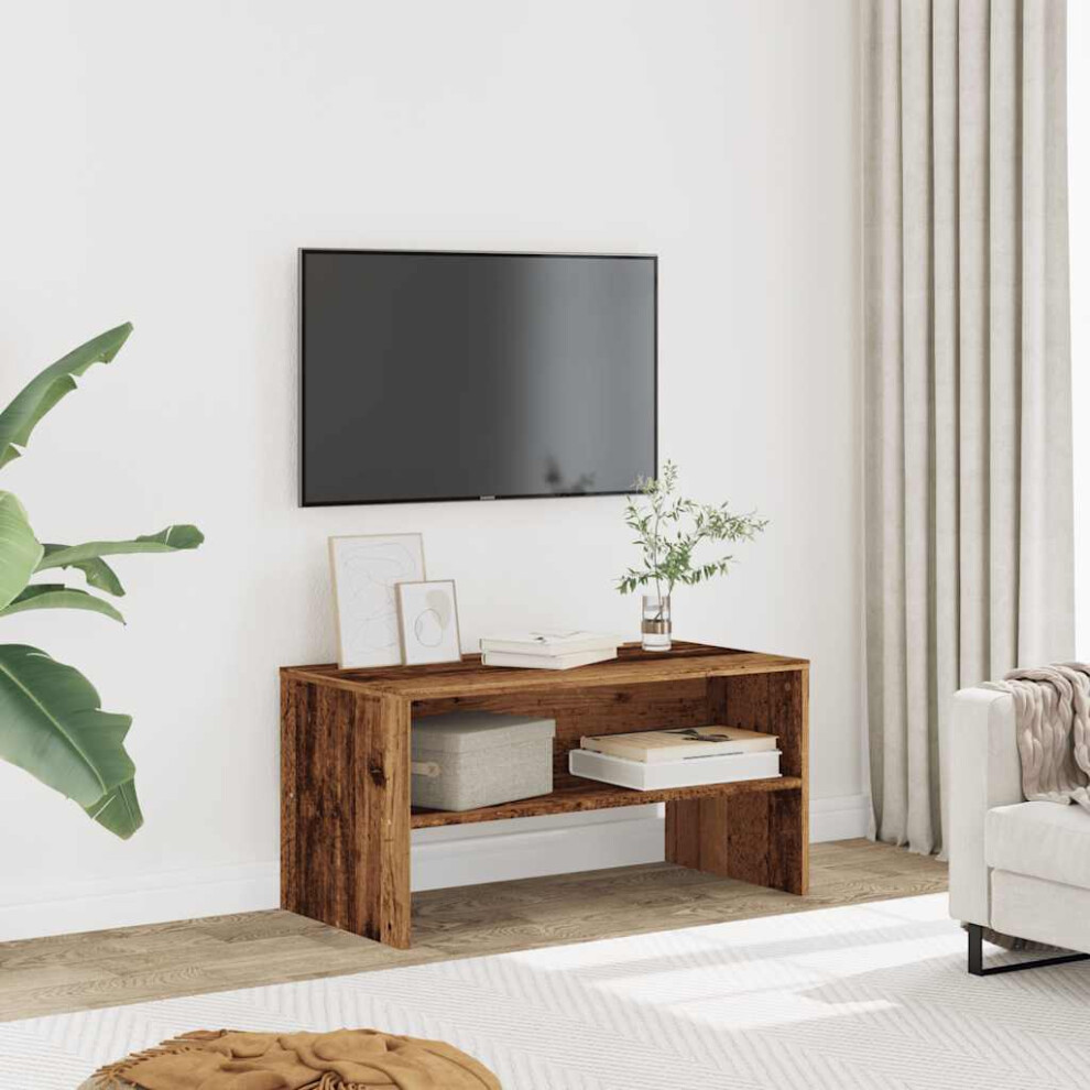 Vidaxl Tv Cabinet Old Wood 80X40x40 Cm Engineered Wood Tv Stand Tv Sideboard