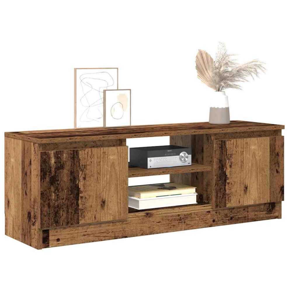 Vidaxl Tv Cabinet Old Wood 102X30x36 Cm Engineered Wood Tv Stand Media Cabinet