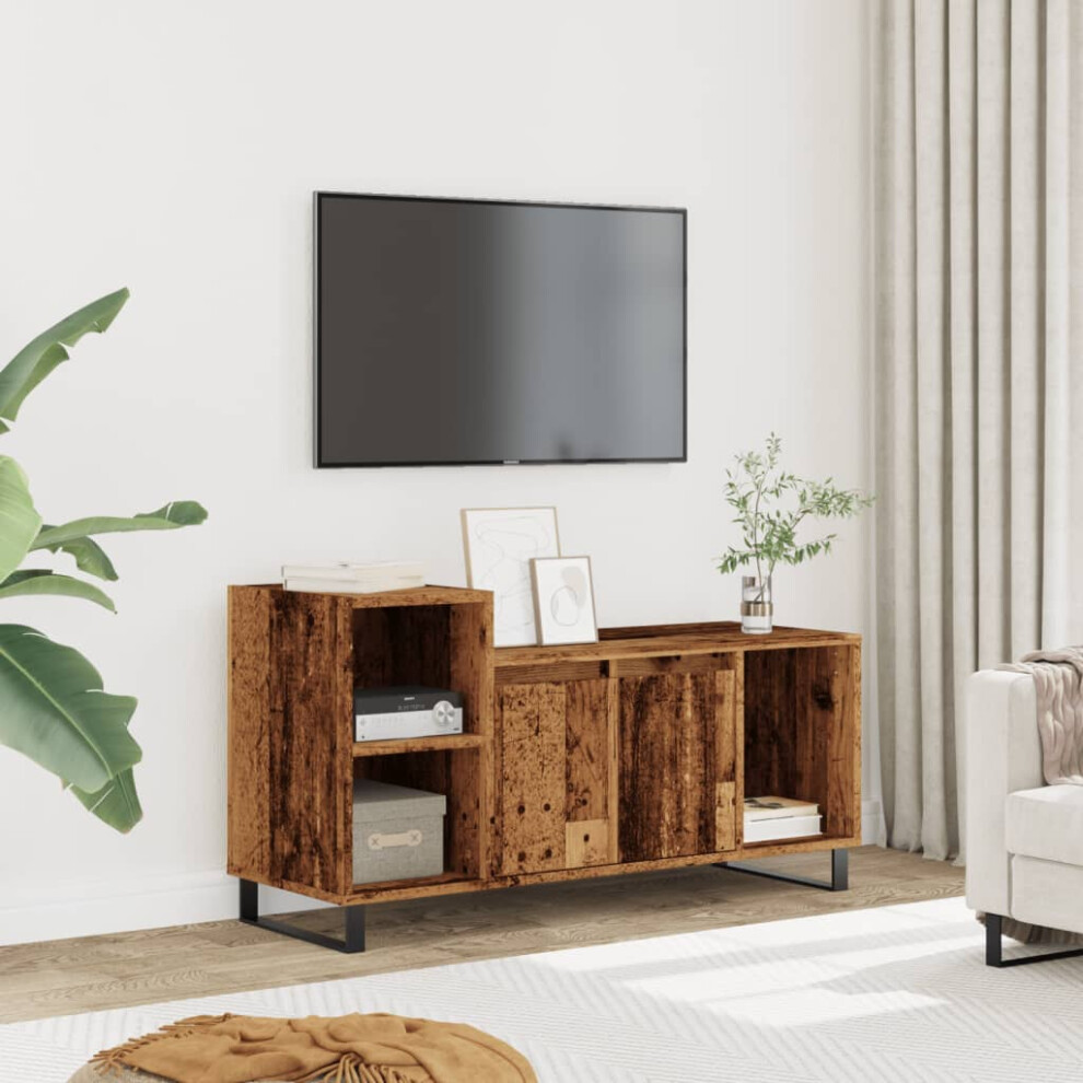 Vidaxl Tv Cabinet Tv Stand Media Hifi Cabinet Tv Unit Old Wood Engineered Wood