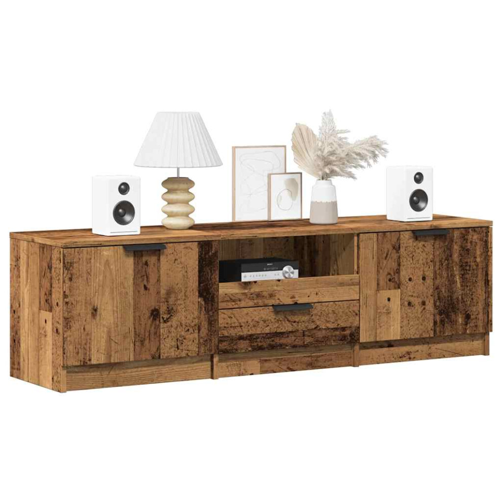 Vidaxl Tv Cabinet Old Wood 140X35x40 Cm Engineered Wood Tv Stand Tv Sideboard