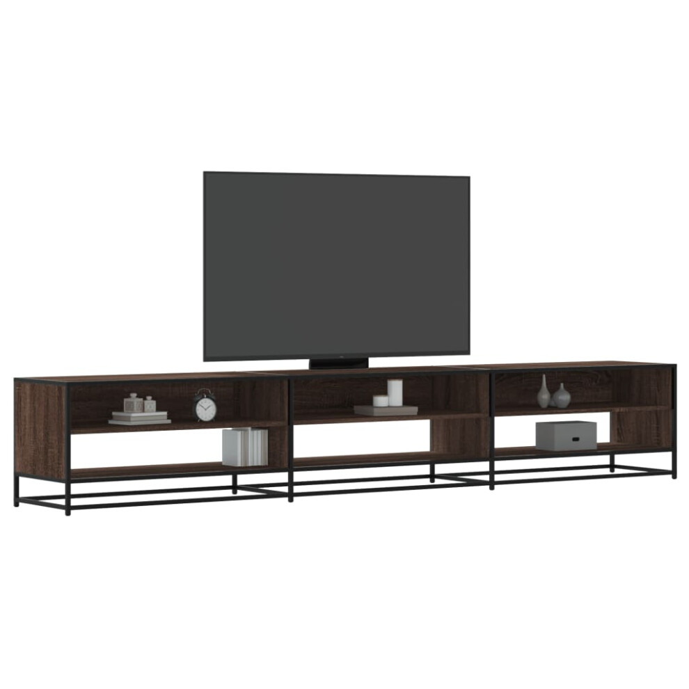 Vidaxl Tv Cabinet Tv Stand Media Cabinet Tv Unit Brown Oak Engineered Wood