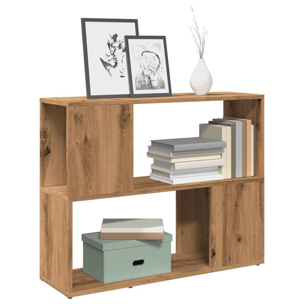 Vidaxl Book Cabinet/Room Divider Artisan Oak 80X24x63 Cm Room Divider