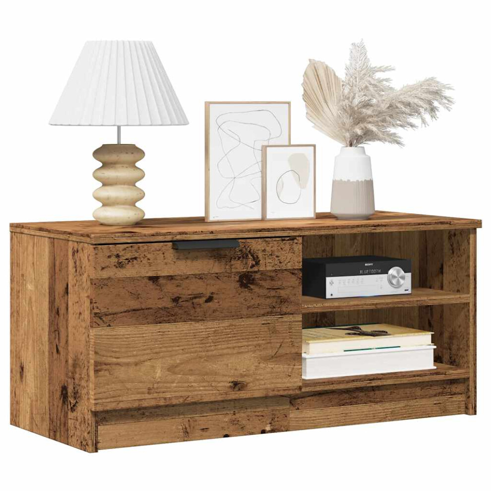 Vidaxl Tv Cabinet Old Wood 80X35x36.5 Cm Engineered Wood Tv Stand Tv Sideboard