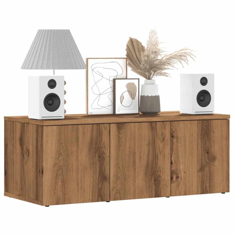 Vidaxl Tv Cabinet Artisan Oak 80X34x30 Cm Engineered Wood Tv Stand