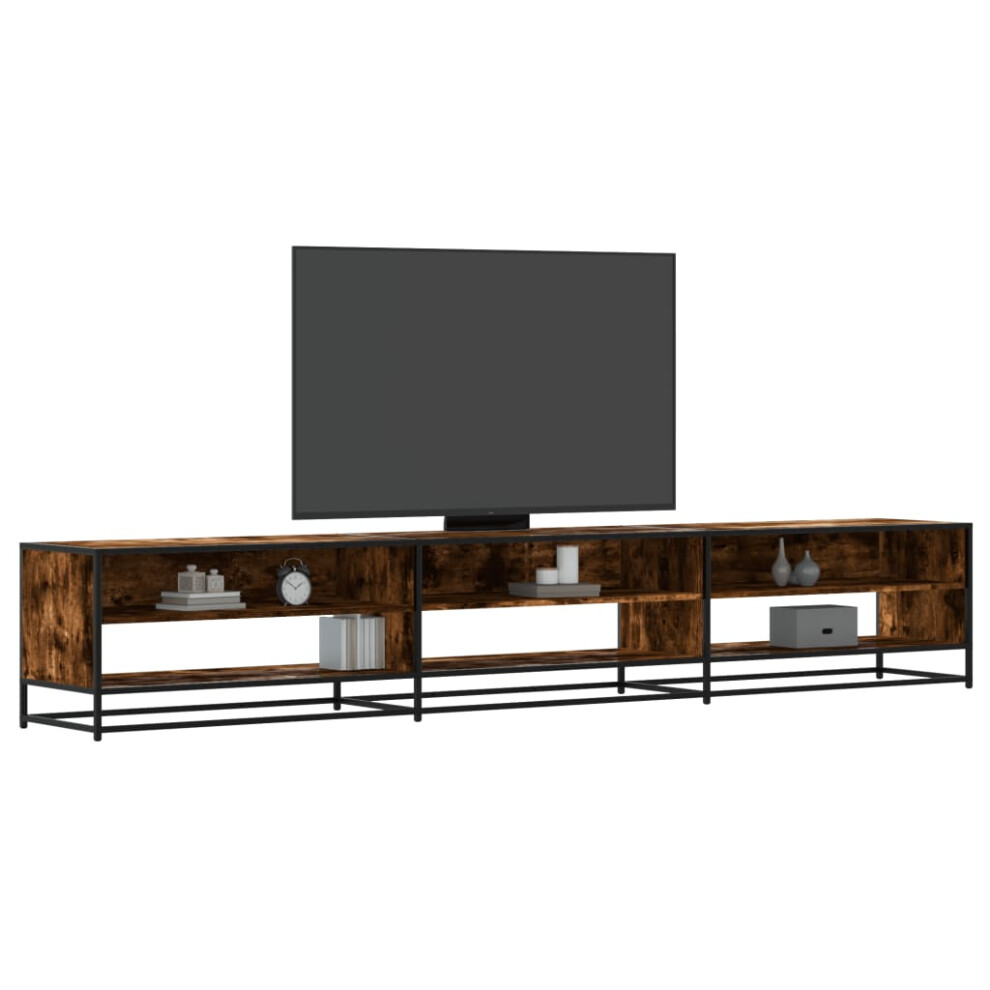Vidaxl Tv Cabinet Tv Stand Media Cabinet Tv Unit Smoked Oak Engineered Wood