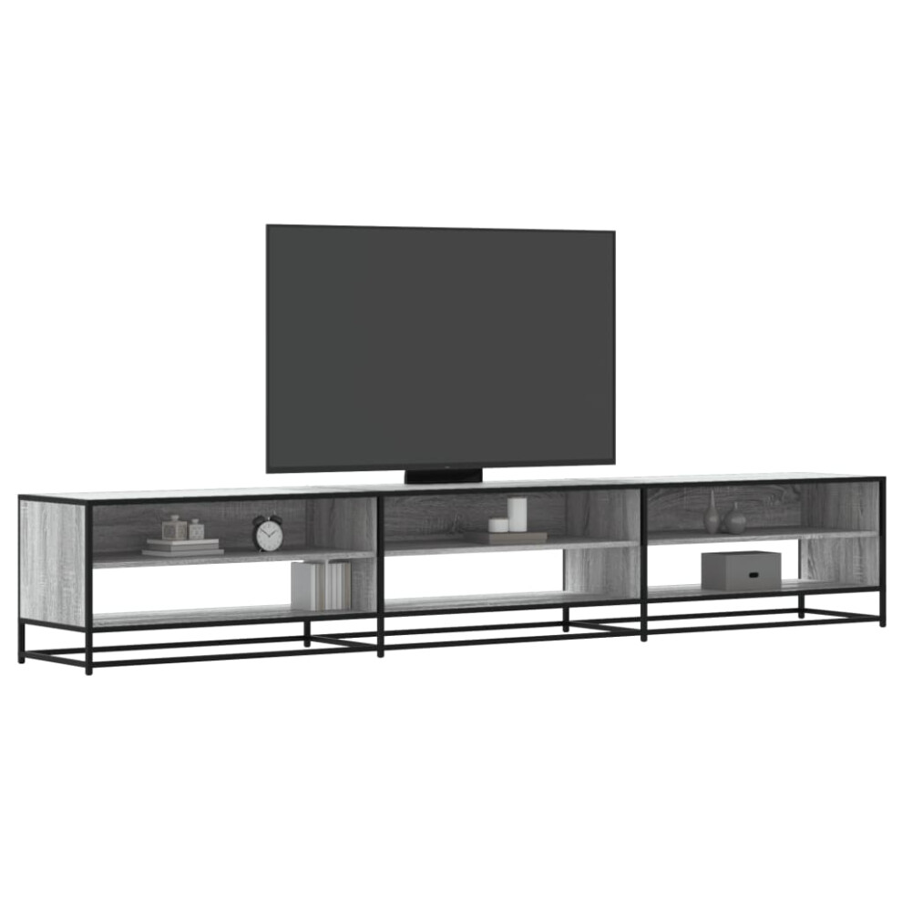 vidaXL TV Cabinet Grey Sonoma 270x40x46 cm Engineered Wood