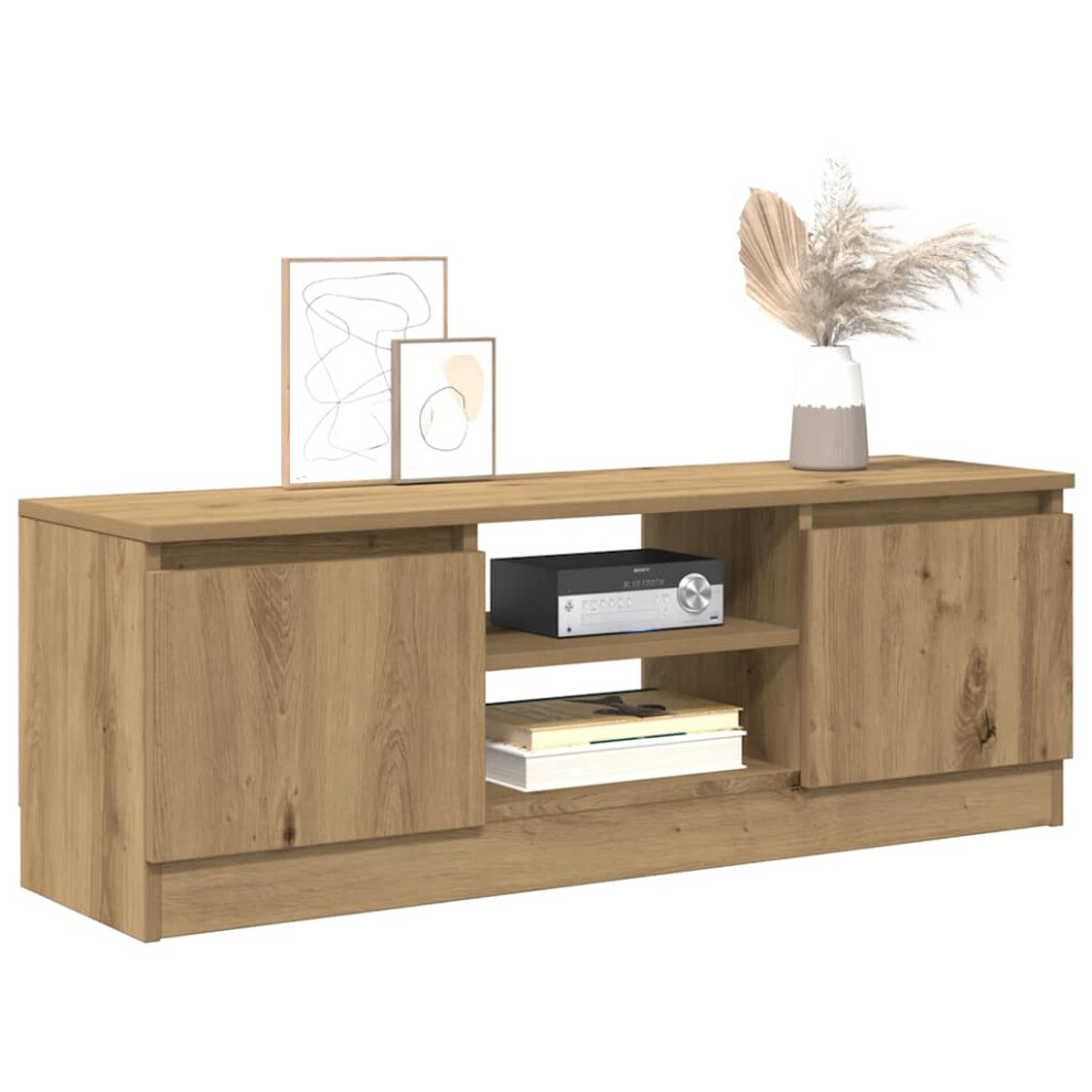 Vidaxl Tv Cabinet Artisan Oak 102X30x36 Cm Engineered Wood Tv Stand