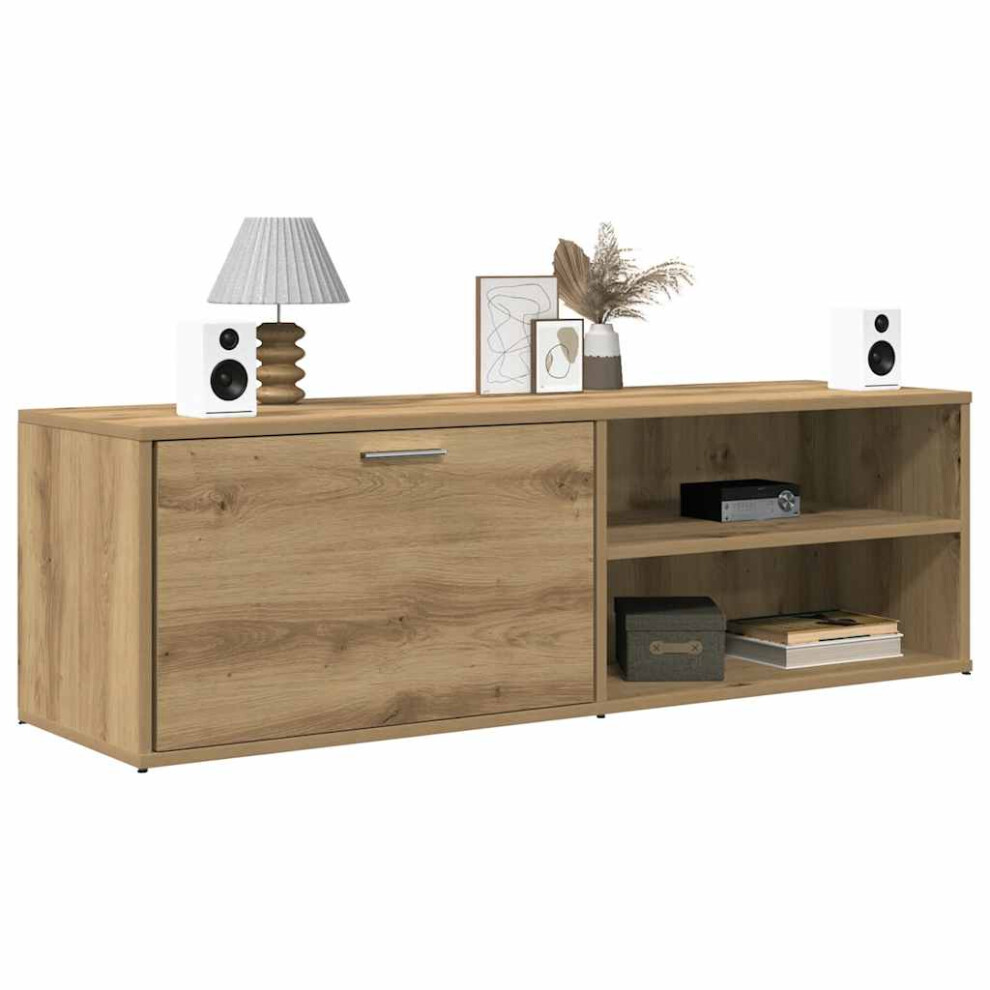 Vidaxl Tv Cabinet Artisan Oak 120X34x37 Cm Engineered Wood Tv Stand